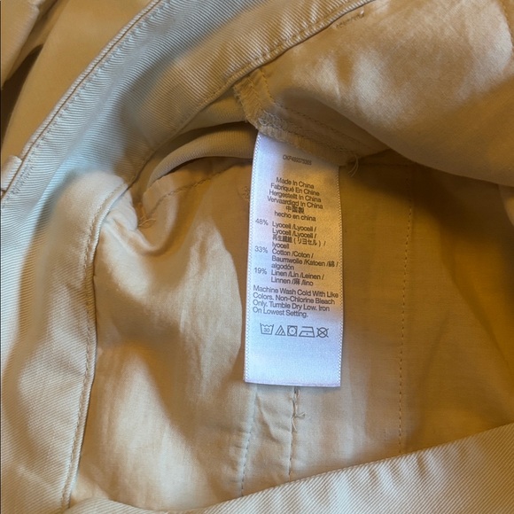 Madewell slouchy beige Cream Knee-Length Shorts - Picture 3 of 4